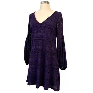 Anthropologie Navy Maeve Lace Mini Dress